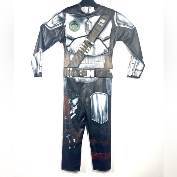 STAR WARS the Mandalorian Child One Piece Costume Pajamas Size Small 4-6 3-4 yrs - Picture 1 of 5